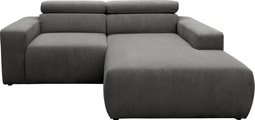 DOMO collection Ecksofa »Brandon kleine Ausführung B/T/H: 214/100/80 cm«, Mit Kopfteilverstellung, auch in Leder und Cord