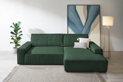 Home affaire Ecksofa »NEU: SHERWOOD XXL 284, Big-Sofa L-Form, tiefe Sitzfläche 95 cm, Cord«, Recamiere rechts/links, als Schlafsofa stellbar, Cord u. Leinenoptik
