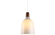 Nordlux Karma 78343012 Pendelleuchte Halogen, LED E27 EEK: abhängig v. Leuchtmittel (A++ - E) 12 W Weiß, Walnuss