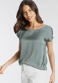 Laura Scott Shirtbluse, aus Satin und Jersey - NEUE KOLLEKTION
