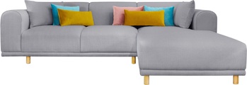 andas Ecksofa »Maroon«, in skandinavischem Design, mit losen Kissen