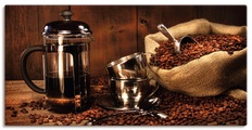 Artland Wandbild »Sack Kaffeebohnen mit Presse«