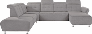 Places of Style Wohnlandschaft »Manhattan«, 2 Sitze mit elektrischer Relaxfunktion, verstellbare Armlehnen