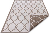 NORTHRUGS Teppich »Rimini«, rechteckig, 5 mm Höhe, In-und Outdoor geeignet, Wohnzimmer, Balkon, Terrasse, Garten, Robust, Pflegeleicht, Flachgewebe, Wendbar