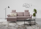 INOSIGN Ecksofa »Palm Beach«, Federkern, mit Sitztiefenverstellung, wahlweise mit Bettfunktion, Bettkasten und Armteilverstellung