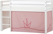 Hoppekids Hochbett, mit Matratze und Textil-Set