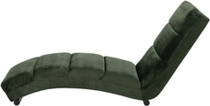 SalesFever - Chaiselongue Samt - Waldgrün