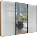 WIEMANN Schwebetürenschrank »Monaco«, hochwertige Glas- und Spiegelfront