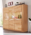 Woltra Highboard »Kolding«, Breite 140 cm mit 3 Glastüren