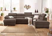 Home affaire Wohnlandschaft »Mika«, wahlweise mit Bettfunktion