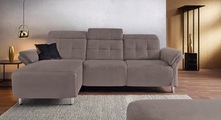 Places of Style Ecksofa »Manhattan«, 2 Sitze mit elektrischer Relaxfunktion, verstellbare Armlehnen