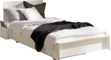 Müller SMALL LIVING Einzelbett »FLAI«, mit Kopfteil, klassische Höhe 34 cm
