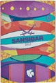 Sansibar Teppich »Rantum Beach SA-020«, rechteckig, 5 mm Höhe, Flachgewebe, modernes Design, Motiv Surfbretter, In- & Outdoor geeignet, Wohnzimmer