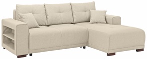 Home affaire Ecksofa »Viborg«, mit Regal in der Armlehne, wahlweise mit Bettfunktion