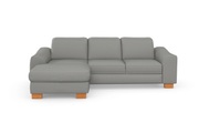 sit&more Ecksofa »Durness«, mit Federkern und hochwertigen Massivholzfüssen, wahlweise mit Kopfteilverstellung, Bettfunktion und Bettkasten oder mit Bettfunktion und Bettkasten