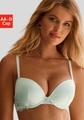 LASCANA Push-up-BH, aus edler Qualität mit hohem Seidenanteil und floraler Spitze, Dessous