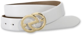 Silberfarbengift Koppelgürtel, Goldfarbene Designschliesse