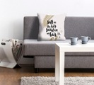 QUEENCE, queence Dekokissen »Salt & Sand«, (1 St.), mit Schriftzug