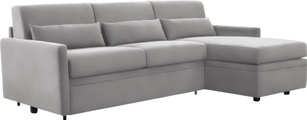 INOSIGN Ecksofa »Avellino«, mit Bettfunktion, inkl. Matratze und klappbaren Metallgestell, Liegefläche 140/208 cm