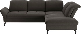 SIT&MORE, sit&more Ecksofa, Wahlweise mit Bett-, Kopfteil - und Armlehnfunktion, sowie Stauraum