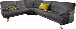 TRENDMANUFAKTUR Ecksofa, mit langem Schenkel
