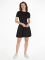Calvin Klein Jeans Blusenkleid »LOGO ELASTIC SHORT SLEEVE DRESS«, mit Logoschriftzug