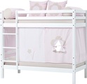 Hoppekids, Hoppekids Etagenbett, Liegefläche 70x160 cm, Kiefer weiss lackiert,mit Textilset und wahlweise mit Matratze