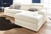 exxpo - sofa fashion Ecksofa, mit Köpf- bzw. Rückenverstellung, wahlweise mit Bettfunktion und Bettkasten