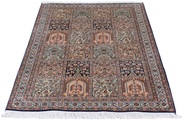 morgenland Seidenteppich »Seidenteppich - Kaschmir Seide - 152 x 94 cm - mehrfarbig«, rechteckig, 4 mm Höhe, Wohnzimmer, Handgeknüpft, Einzelstück mit Zertifikat