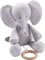 Nattou, Nattou Spieluhr »Tembo, Elefant, 28 cm«, Jacquard grau