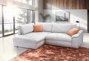 exxpo - sofa fashion Ecksofa »Casa Grande inkl. Bettfunktion, Bettkasten, bequem«, L-Form, guter Sitzkomfort, grosse Liegefläche