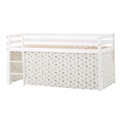 Hoppekids Hochbett »ECO Dream, Kinderbett, Spielbett, Halbhohes Bett aus Massivholz«, inkl. Vorhang-Set Pets Natur, Bettgrösse & Matratze wählbar