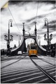 Artland Wandbild »Budapest Freiheitsbrücke Strassenbahn«, Zugbilder, (1 St.), in vielen Grössen & Produktarten - Alubild / Outdoorbild für den Aussenbereich, Leinwandbild, Poster, Wandaufkleber / Wandtattoo auch für Badezimmer geeignet