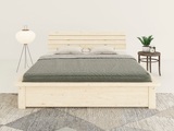 Home affaire Bett »Antri, Massivholzbett, Holzbett, Bettgestell«, aus massiver Kiefer, inklusive Lattenrost, Bettkasten optional