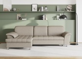 DOMO collection Ecksofa »Franzi«, wahlweise mit Bettfunktion, Bettkasten und Kopfteilverstellung, frei im Raum stellbar