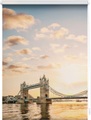 LICHTBLICK ORIGINAL Seitenzugrollo »Rollo Klemmfix, ohne Bohren, blickdicht, Tower Bridge - Rot Weiss«, blickdicht, Sichtschutz-Blendschutz, freihängend
