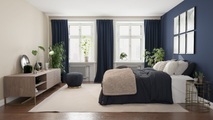 HOMING Vorhang »Kjell«, (1 St.), blickdicht, uni, Türvorhang, Wohnzimmer, Schlafzimmer