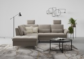 INOSIGN Ecksofa »Palm Beach«, Federkern, mit Sitztiefenverstellung, wahlweise mit Bettfunktion, Bettkasten und Armteilverstellung