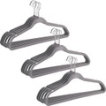 WENKO Kleiderbügel, (Set, 15 tlg.), Kunststoff, beflockt, 45 cm