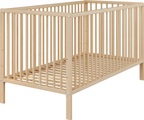 trendteam Babybett »Universal«, (1 tlg.), Baby-Bett mit Gitterbettseiten aus Massivholz, inkl. Lattenrost, Schlupfsprossen