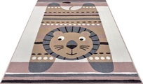 HANSE Home Teppich »Lion Lev«, rechteckig, 9 mm Höhe, Weicher Flor, Farbenfrohes Design, Kinderzimmer, Spielunterlage, Tiere, strapazierfähig, pflegeleicht