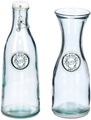 Zeller Present Karaffe, (Set, 2 tlg.), Recycled Glas