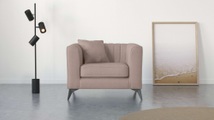 Places of Style Sessel »MATTHEW«, incl. 1 Zierkissen, Steppung im Rückenbereich, B/T/H: 99/86/74 cm
