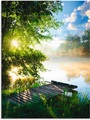 Artland Wandbild »Angelsteg am Morgen«