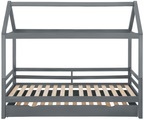 Lüttenhütt Kinderbett »Alpi«, aus massivem Kiefernholz, inklusive Bettschubkasten und Lattenrost, Liegefläche 90x200 cm, Hausbett