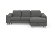 sit&more Ecksofa »Durness«, mit Federkern und hochwertigen Edelstahlfüssen, wahlweise mit Kopfteilverstellung, Bettfunktion und Bettkasten oder mit Bettfunktion und Bettkasten