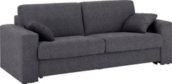 Home affaire Schlafsofa »Roma«, Dauerschlaffunktion, mit Unterfederung, Lattenrost und echter Matratze. Zum Ausfalten in hoher Qualität, in 2 Breiten