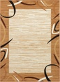 DELAVITA Teppich »Edmund«, rechteckig, 8 mm Höhe, Kurzflor, Retro-Look, Gekettelt, Bordüren Design, Wohnzimmer, Schlafzimmer, Arbeitszimmer, Robust, Pflegeleicht