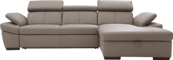 exxpo - sofa fashion Ecksofa, inklusive Kopfteil- und Armteilverstellung, wahlweise mit Bettfunktion