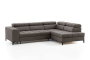 exxpo - sofa fashion Ecksofa, Steppung im Sitzbereich, Wahlweise mit Bettfunktion und Bettkasten, inklusive 5 verstellbaren Kopfstützen